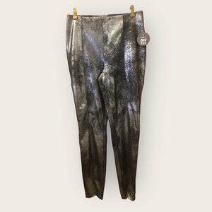 Jolie & Joy/ NWT/ pull on pants/ black and silver shimmer/ L